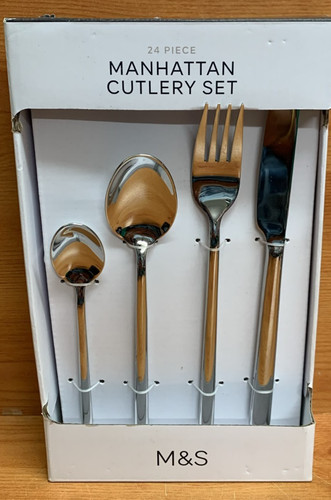 Manhattan cutlery set - m&s,
