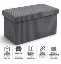 Foldable Storage Ottoman Box