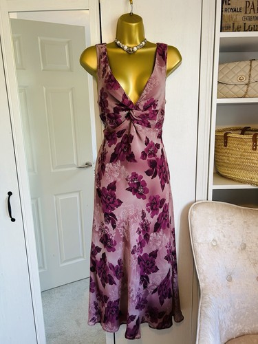 Monsoon dusky pink floral silk - monsoon,