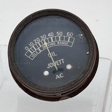 Vintage Jowett Oil Pressure Gauge by AC – 0–60 PSI “Idle / Driving Range”