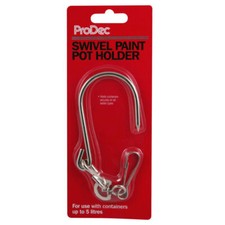 Paint Pot Holder ProDec Swivel Metal Hook Holder Painting Decorating Ladders