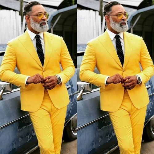 Yellow men suits formal - yellow,