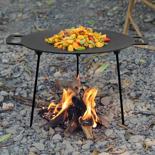 Large cast iron frying pan - large,
