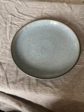 1 Denby STUDIO GREY Dinner Plate 10 1/8" Speckled Grey with Grey Trim Coupe 26cm