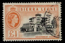 SIERRA LEONE QEII SG222, £1