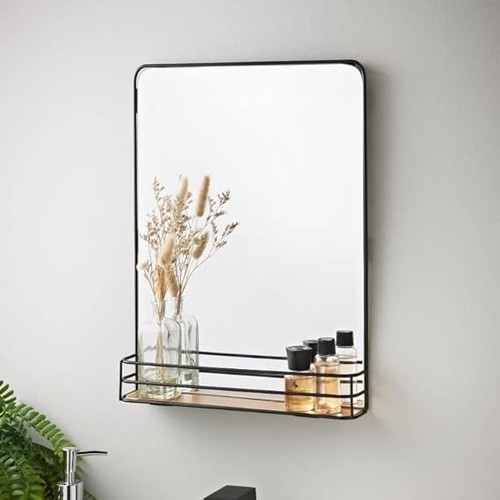 Frameless bathroom mirror - bathroom,