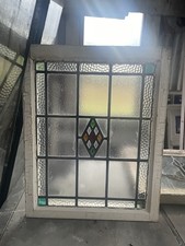 Antique Art Deco Stained Glass