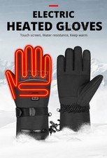 Premium Rechargeable Electric Heated Gloves Waterproof Touch Screen Winter