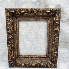 Vintage  8x10 antique gold