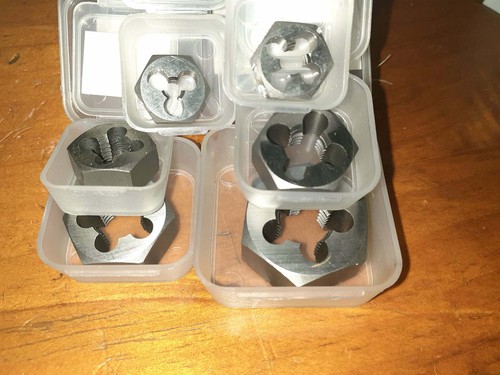 Hss hex die nuts nut - hex, set