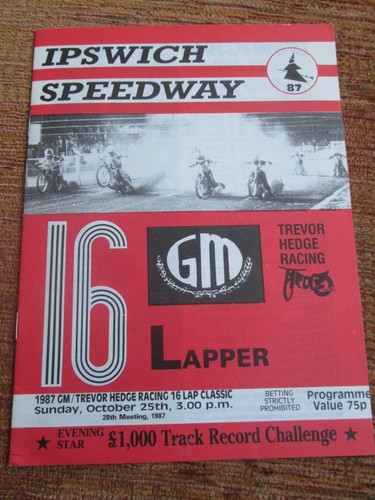 Speedway programme 16 - -,