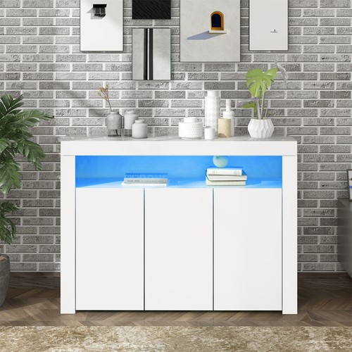 Led sideboard high gloss - led,