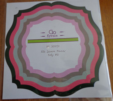 GO KREATE NO 360030 XXL SQUARE FRAME FRILLY #10 CUTTING DIES -