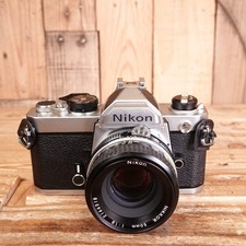 Used Nikon FM Silver 35mm Film