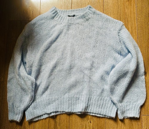 Lindex pale blue hand knitted - lindex,