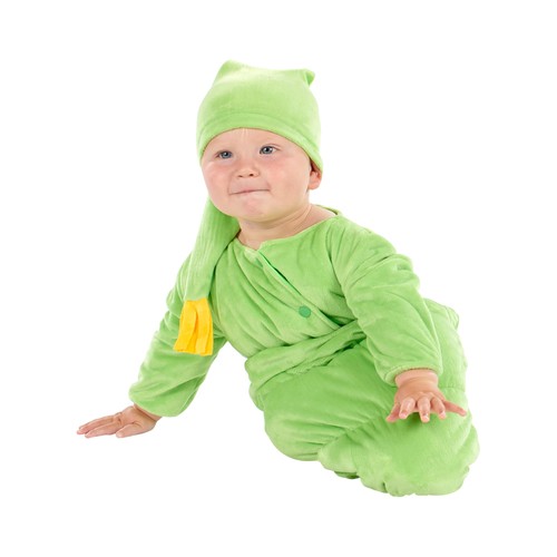 Green glow worm infant costume - green,