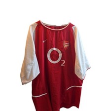 Arsenal Home 2002/04 Nike Red Invincibles Shirt O2 Size Xl