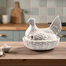 Portmeirion - ‘Oven to Table’ Chicken Egg Holder or Oven Dish, L20.5cm