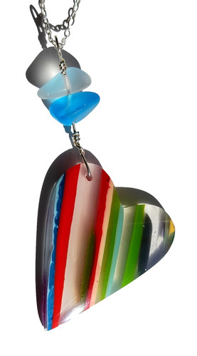 Surfite seaglass heart - surfite, &