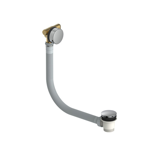 Chrome overflow bath filler - overflow,