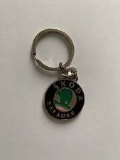 METAL KEYRING/ FOB DEPICTING SKODA CAR BRAND IMAGE