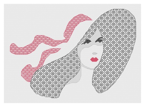 Blackwork embroidery kit - kit, or