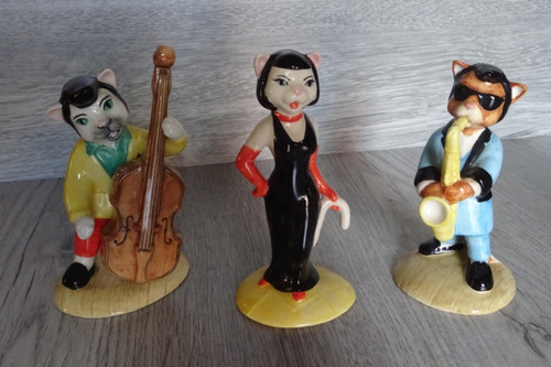 Beswick cat figurines jazz - figurines,