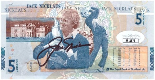 Jack nicklaus signed scotland - signed,