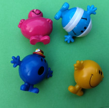 Vintage Mr Men And Little Miss Pencil Toppers Small Figures 1990s