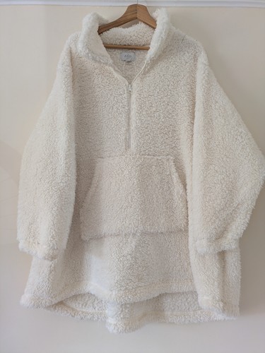 Oversized fleece hoodie fluffy - fleece,