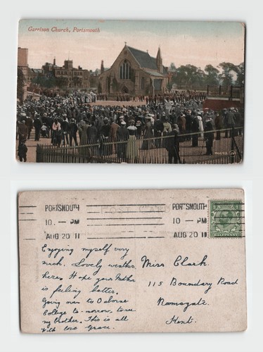 Postcard garrison church - postcard,