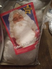 Party Wigs Father Christmas Wig and Beard Set with Gloves and Glasses