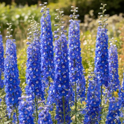 Delphinium summer skies - 'summer, skies'