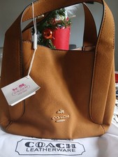 Coach Women's Tan Suede Hobo