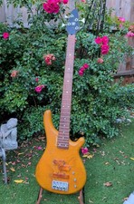 VINTAGE WESTFIELD PROJECT BASS GUITAR NATURAL BODY