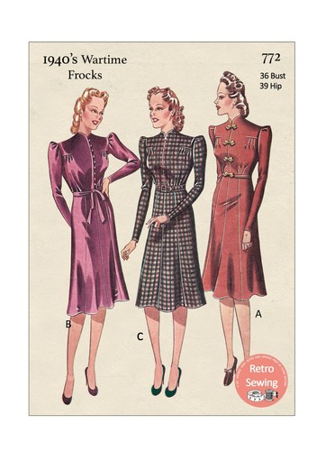 1940s wartime tea - dress, sewing