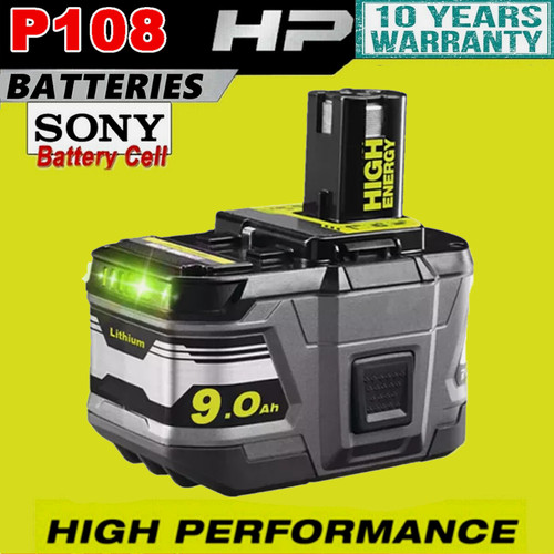 Replace 18v 0ah for ryobi - 9.0ah,