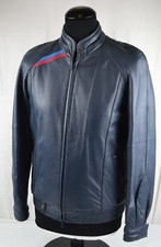 BMW M STYLE 1980s Vintage LEATHER Cafe Racer Jacket Mens 36 XS S E30 m3 m5 m6
