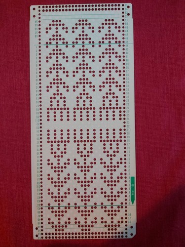 Punchcard from the - punchcard, toyota