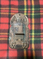 ANTIQUE Rustic Metal ARTS & CRAFTS WALL HANGING? With Cool Hammered Tree Shapes