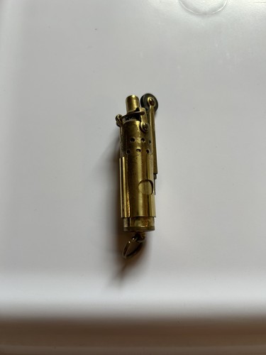 Antique brass trench lighter - brass,