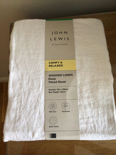John lewis washed linen double - john,