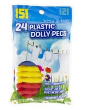 24 Plastic Dolly Pegs