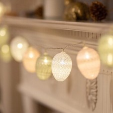 10 LED Easter Egg Fairy String Light – Warm White Indoor Home Decoration Battery