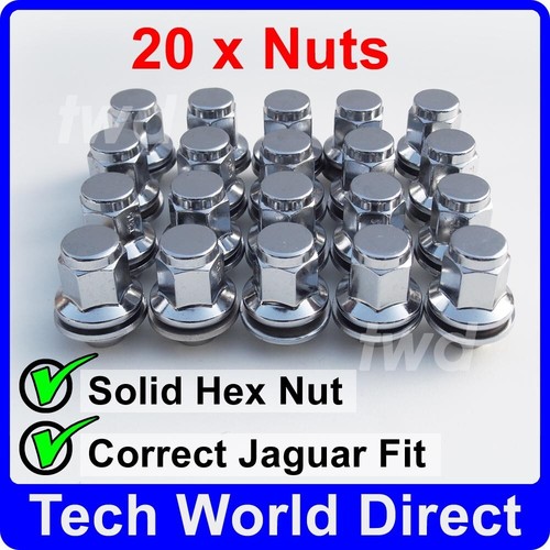 20x alloy wheel nuts jaguar - alloy, xk