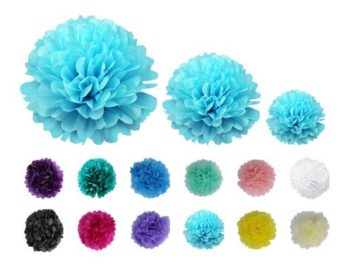 Tissue paper pom - paper,