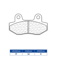 Front Brake Pads Sintered MASH