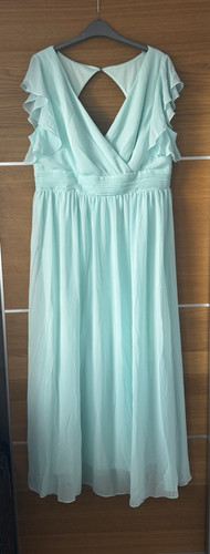 Turquoise neck - turquoise, v-neck
