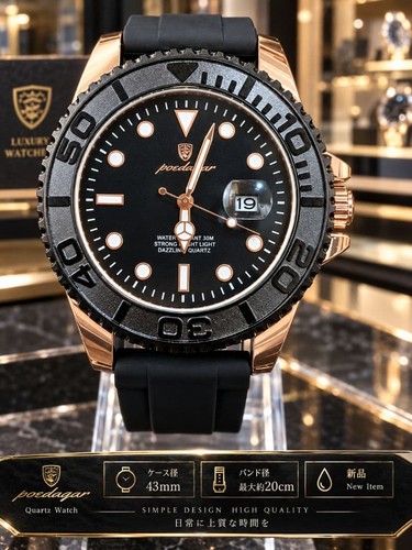 Men quartz watch black - quartz, x