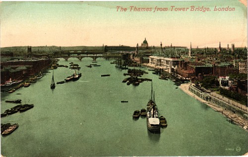Thames river from tower - thames,